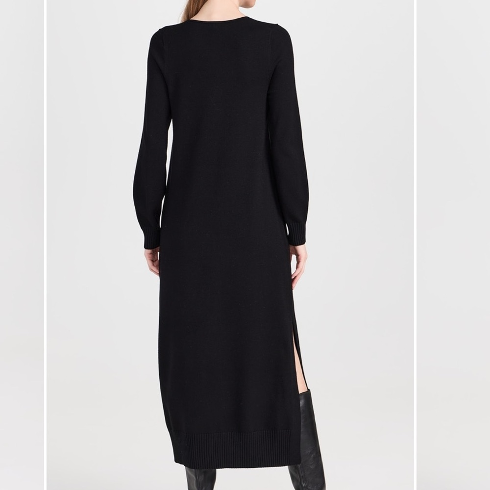 Splendid x Cella Jane Black Long Sleeve Sweater Dress - Picture 2 of 8